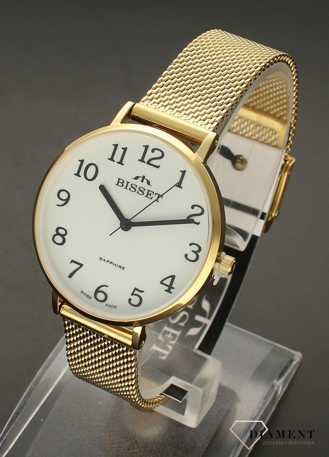 Zegarek damski Bisset Sapphire BSBF32 złoty..jpg